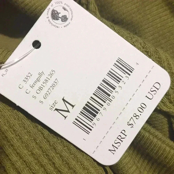 Free People Santa Clara Rib Knit Waffle Thermal Top - Picture 7 of 7